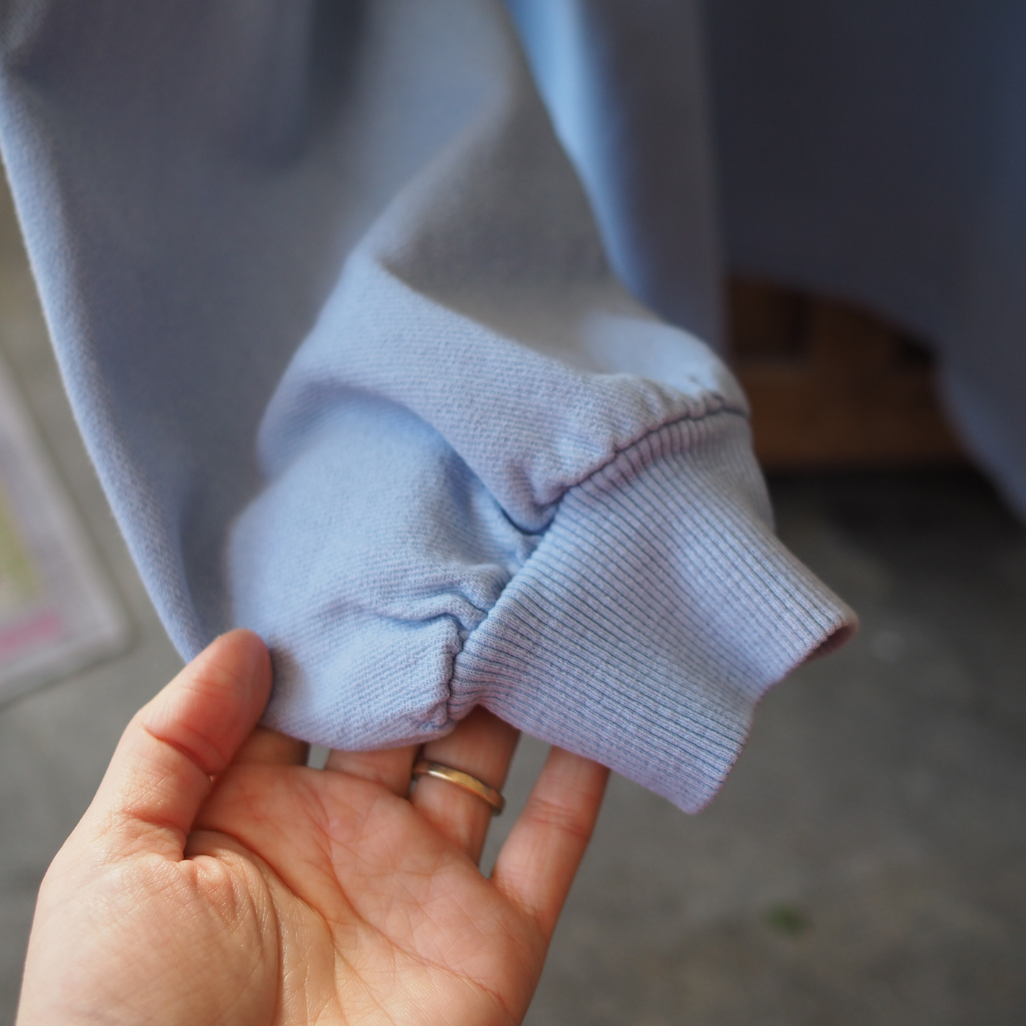 Big Blue Cat Long Sleeve Polo Shirt / 00s / Made in USA