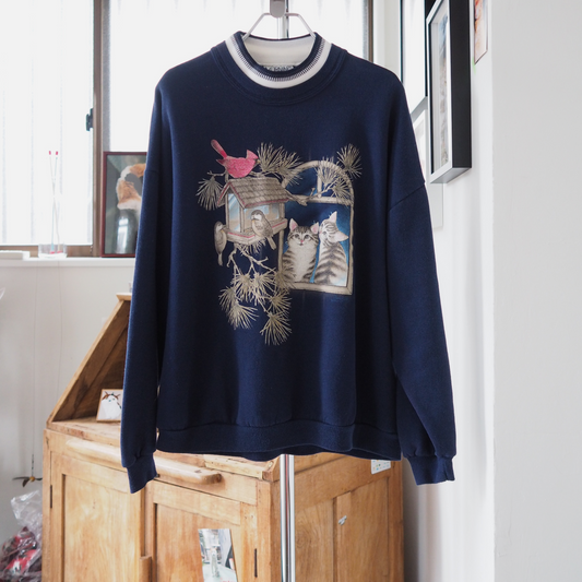 Bird Watching Sweat / 90s / Made in USA