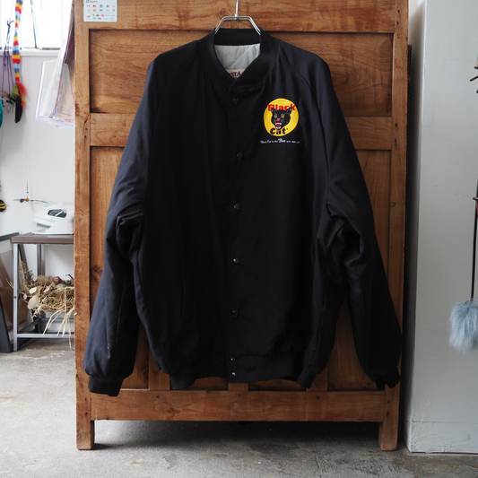 Black Cat Fireworks Bomber Jacket / 90s / Made in USA