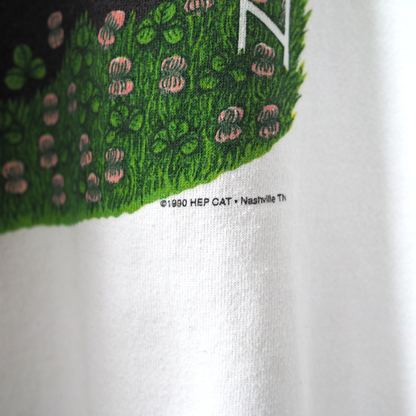 HEP CAT Black Cat in the Garden Sweat / 90s / Made in USA