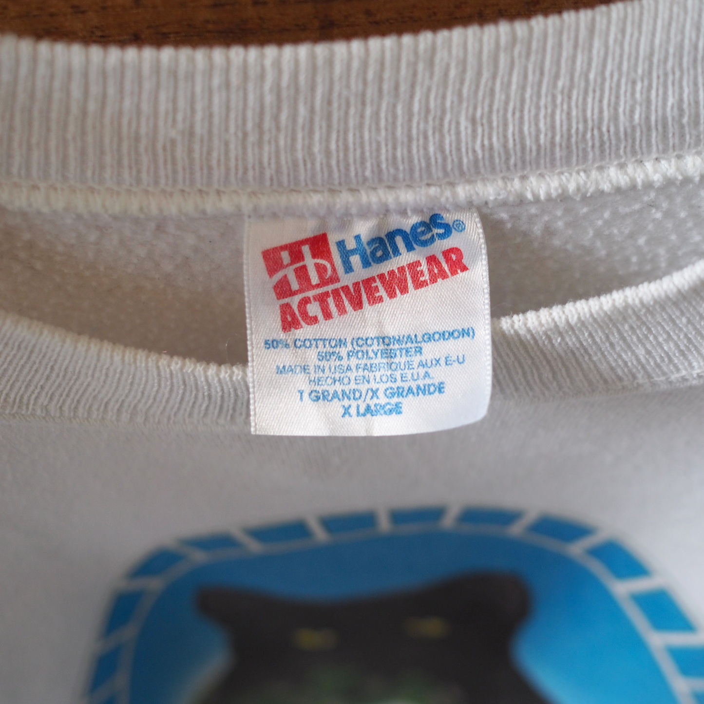 HEP CAT Black Cat in the Garden Sweat / 90s / Made in USA