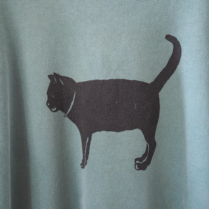 The Black Cat Sweatshirt / 90s / Made in USA