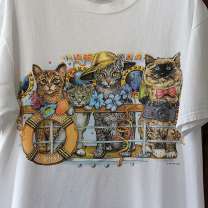 Boat Cruise Tee / Prints of Tails / 90s