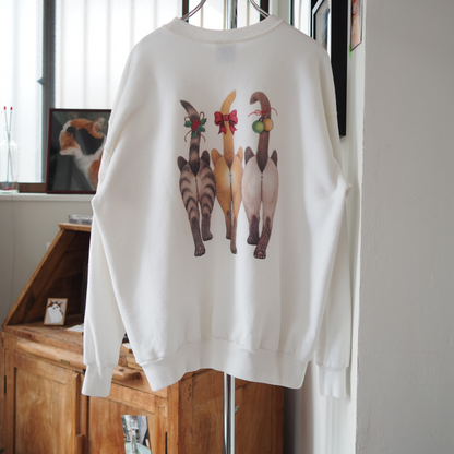 Bob Harrison 3 Cats Xmas Sweat / 90s