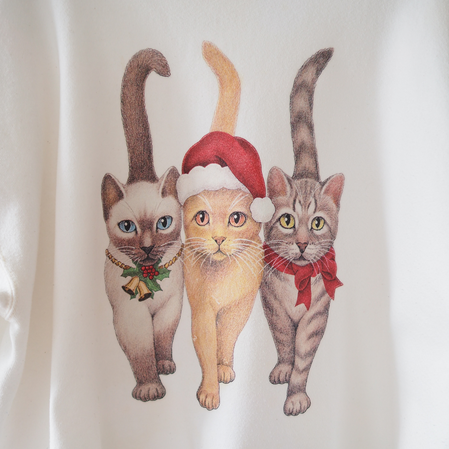 Bob Harrison 3 Cats Xmas Sweat / 90s