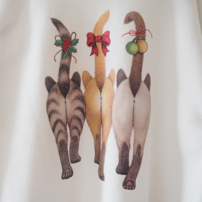 Bob Harrison 3 Cats Xmas Sweat / 90s