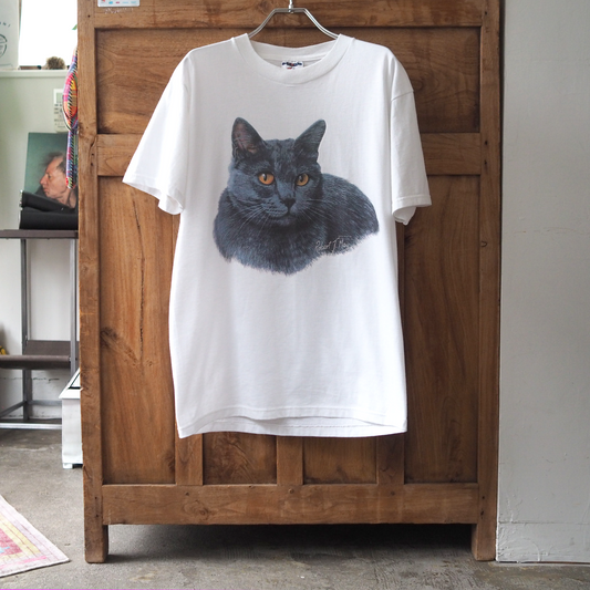 British Shorthair Portrait Tee / 90s / Made in USA
