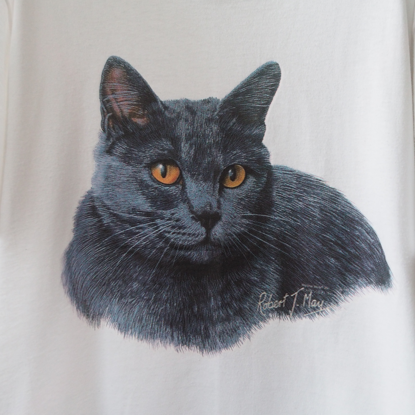 British Shorthair Portrait Tee / 90s / Made in USA