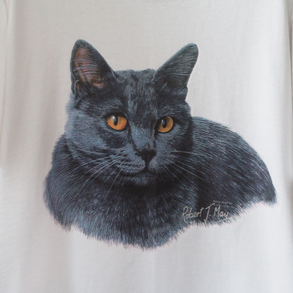 British Shorthair Portrait Tee / 90s / Made in USA