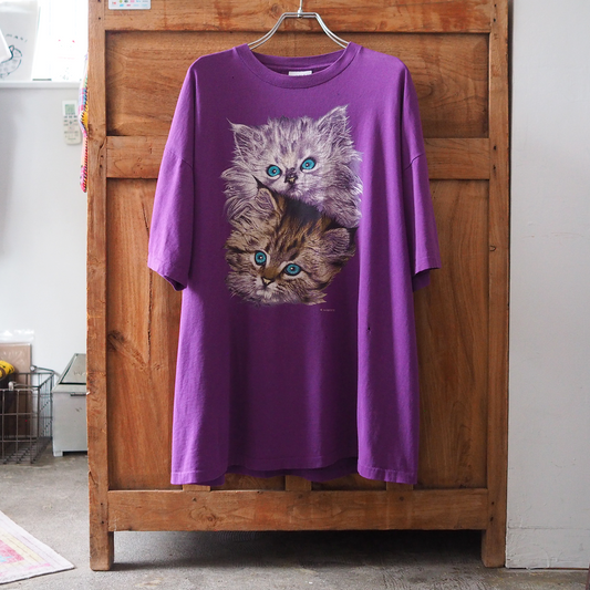 Kitten Brothers Portrait Tee / 90s / Made in USA