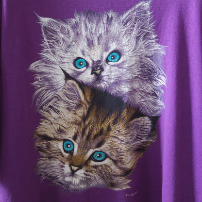 Kitten Brothers Portrait Tee / 90s / Made in USA