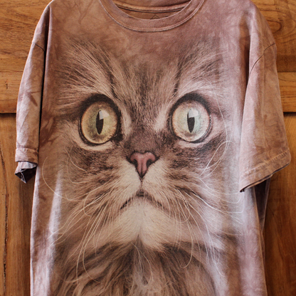 The Mountain Long Hair Brown Cat Tee / 2010s-