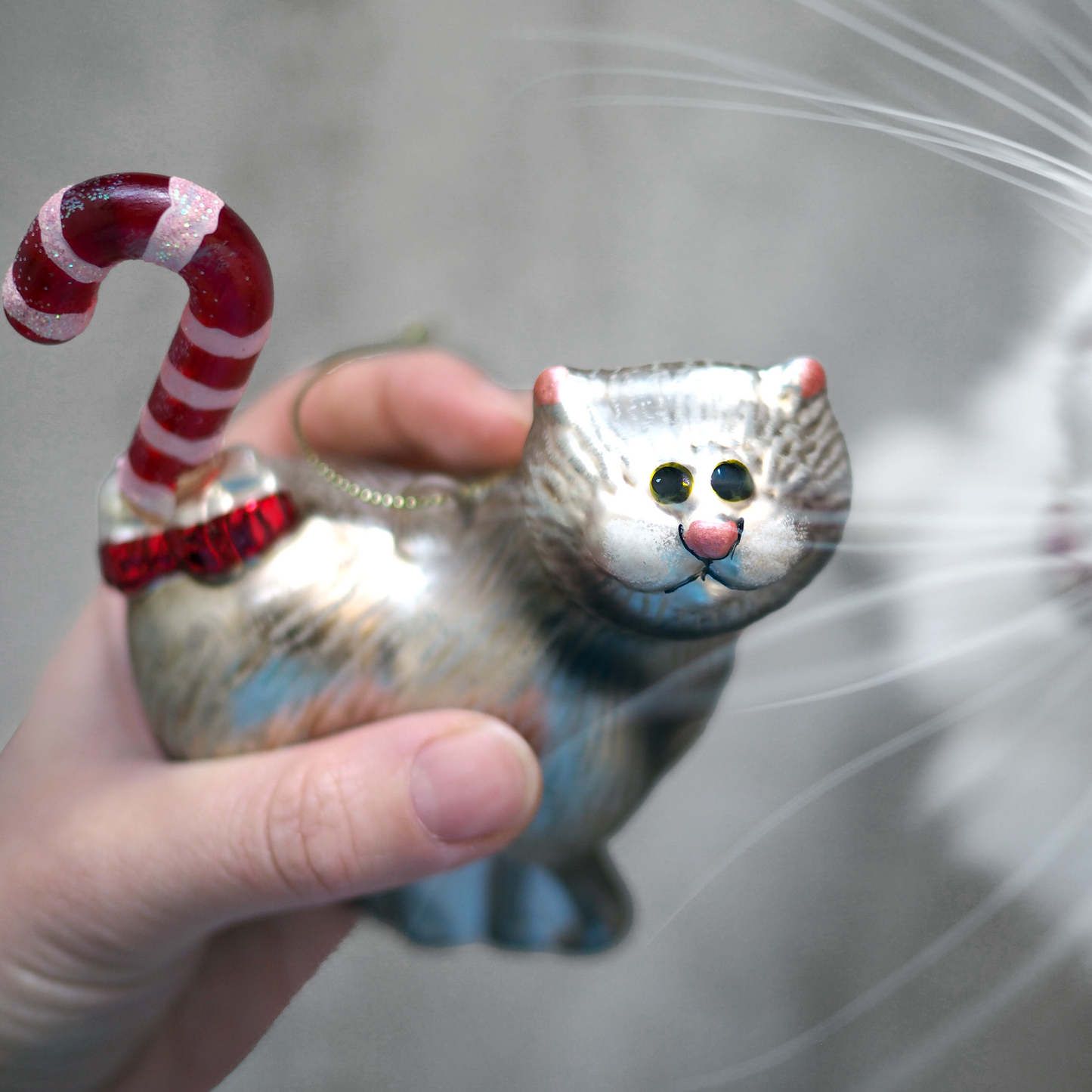 Xmas Ornament "Candy Cane Tail Cat" / Kurt Adler × The Art Institute of Chicago