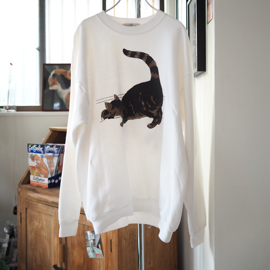 Cat vs. Mouse Sweat / 90s / Made in USA