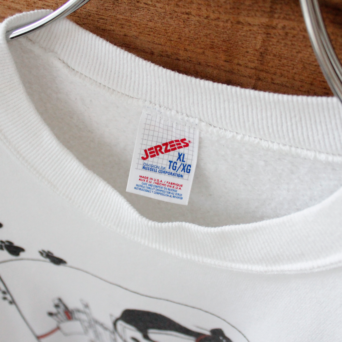 Cat Pawse Sweat / 90s / Made in USA