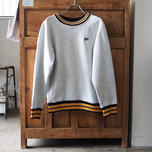 Caterpillar "CAT" Ringer Sweat / 90s / Made in USA