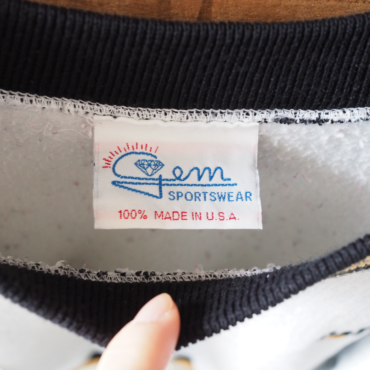 Caterpillar "CAT" Ringer Sweat / 90s / Made in USA