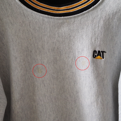 Caterpillar "CAT" Ringer Sweat / 90s / Made in USA