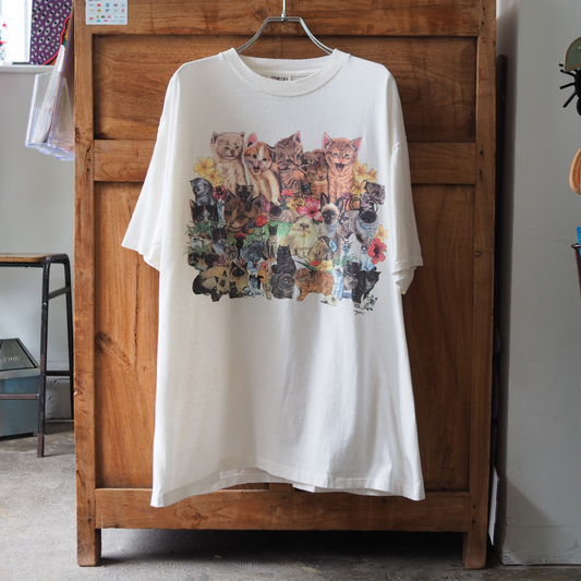 Cat Collective Tee / 90s / Made in USA
