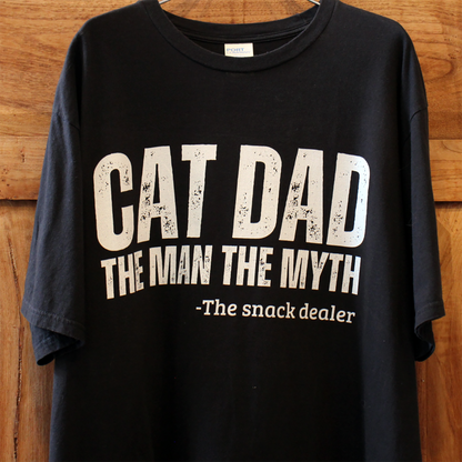 CAT DAD The Snack Dealer Tee