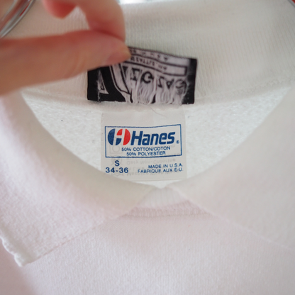 Cat Fish Collared Sweat / 90s / Made in USA