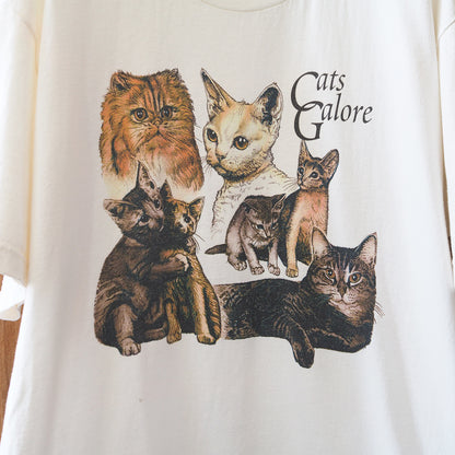 Cats Galore Tee / 90s / Made in USA