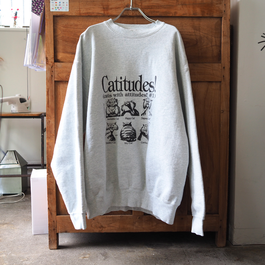 Catitudes! Sweat / 90s / Made in USA