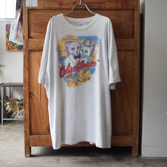 HEP CAT Catsablanca Tee / 90s / Made in USA