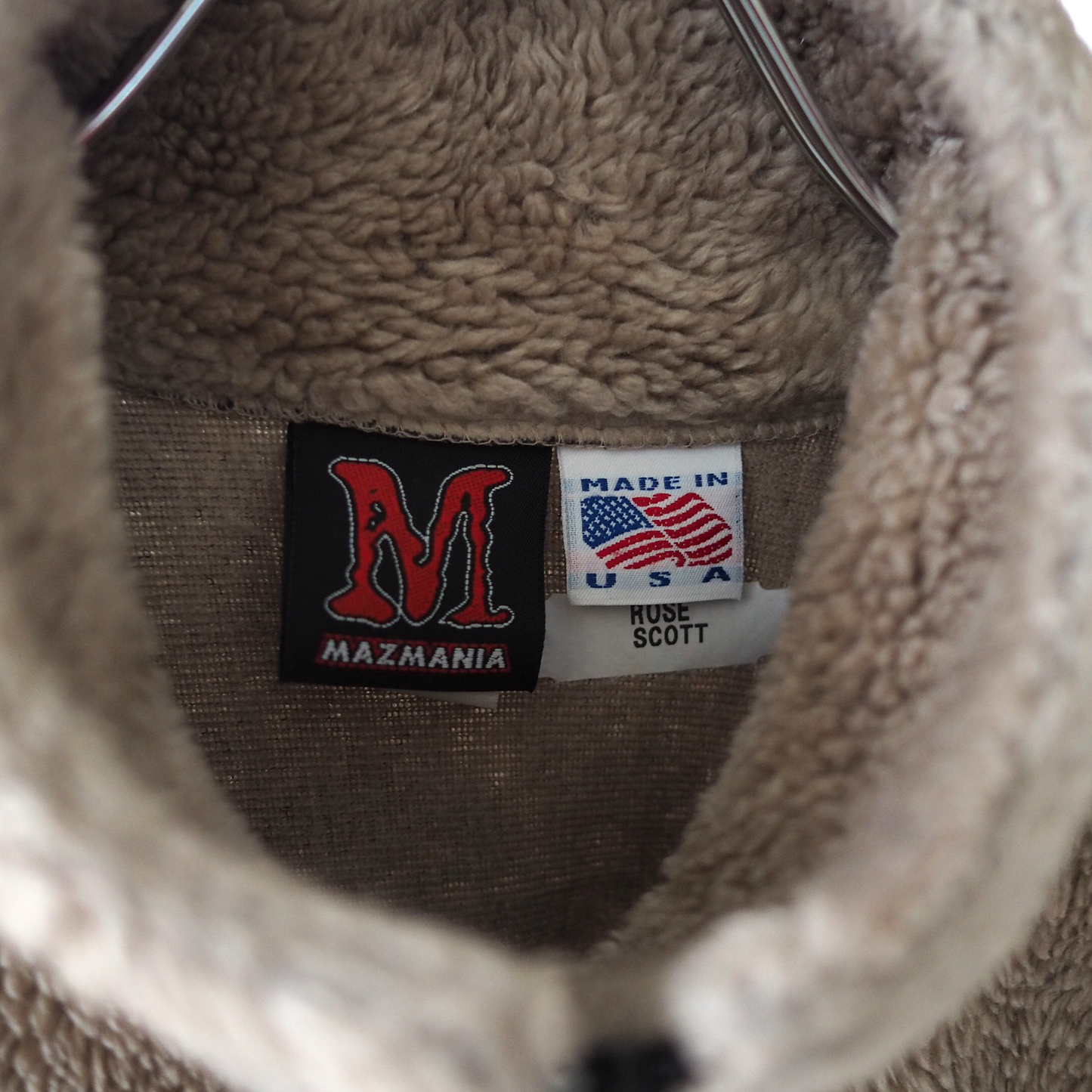 Mazmania Cats and Paws Fleece Jacket / 90s / Made in USA