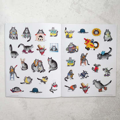 B.Kliban CAT STICKERS Book / 2012