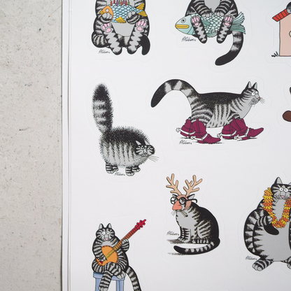 B.Kliban CAT STICKERS Book / 2012