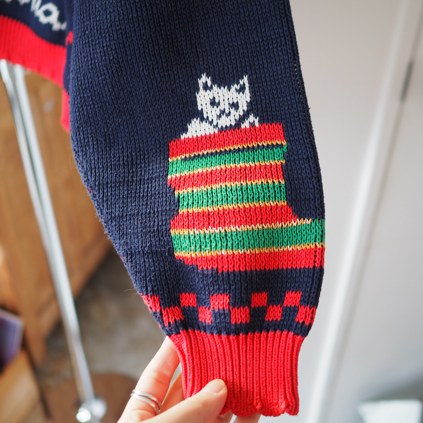 Christmas Special Sweater / 80s- / Made in USA
