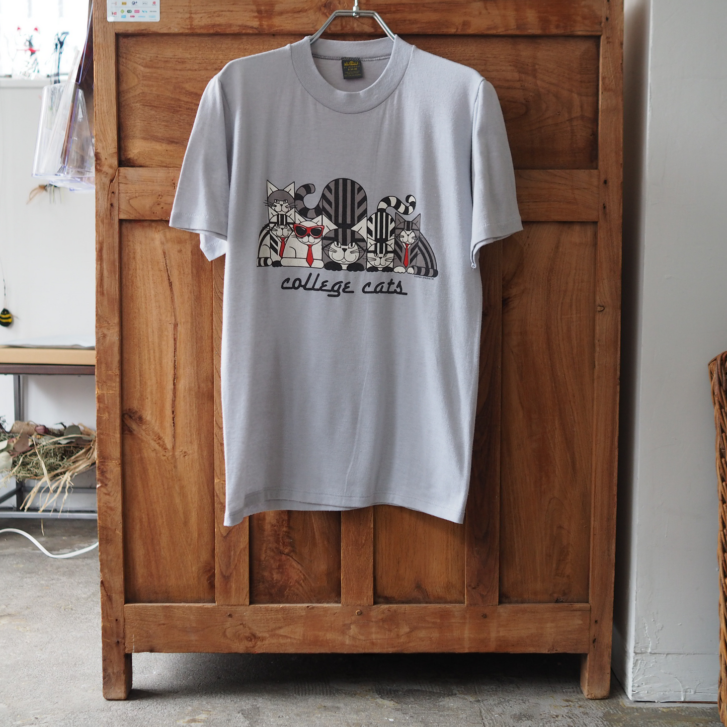 College Cats Tee / 80s / Made in USA