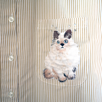 Ragdoll Striped Shirt / 80s / Made in USA