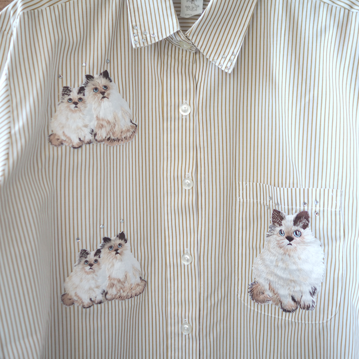 Ragdoll Striped Shirt / 80s / Made in USA