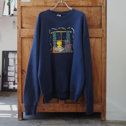 Enjoy the moment Sweatshirt / 90s / Made in USA