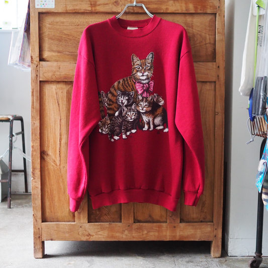 Tabby Cat Family Sweat / 90s