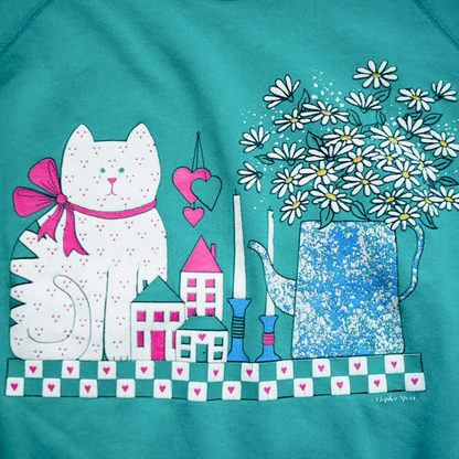 Fancy Cat Sweat / 90s / Made in USA
