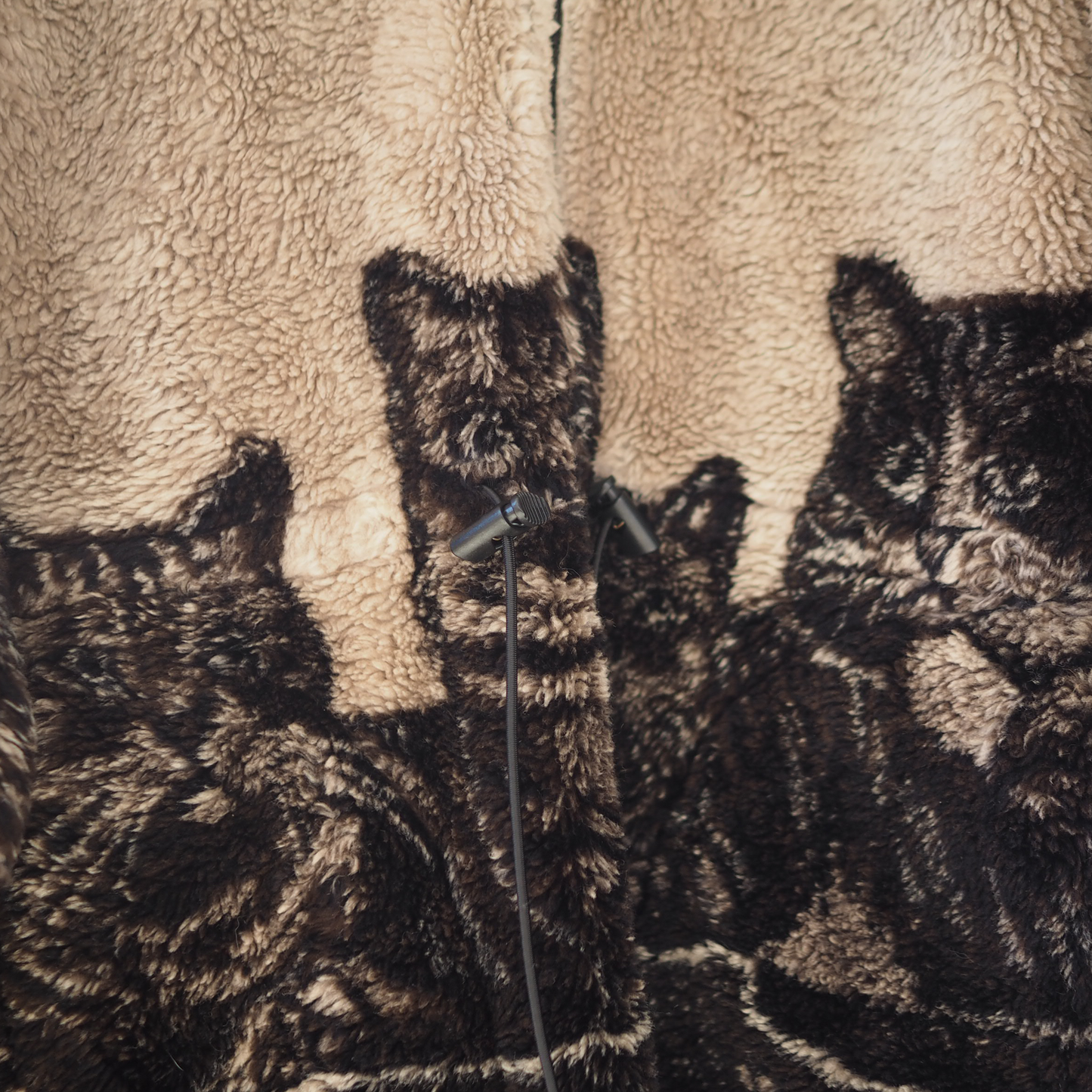 Andrea Faye Kittens Fleece Jacket / 90s / Made in USA