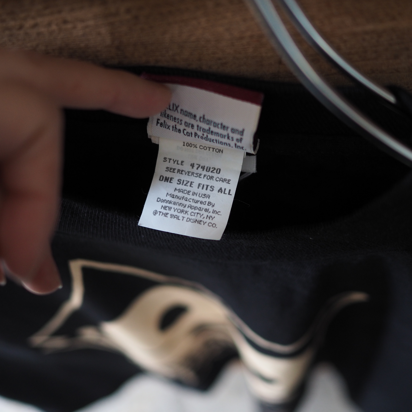 Felix Bow Tie Tee / 90s / Made in USA
