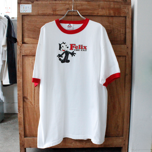 Felix The Cat Ringer Tee / 90s