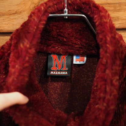 Black Cats and Paws Fleece Jacket / 90s / Made in USA