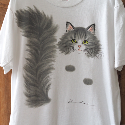 Fluffy Tail Tee / 90s- / Made in USA