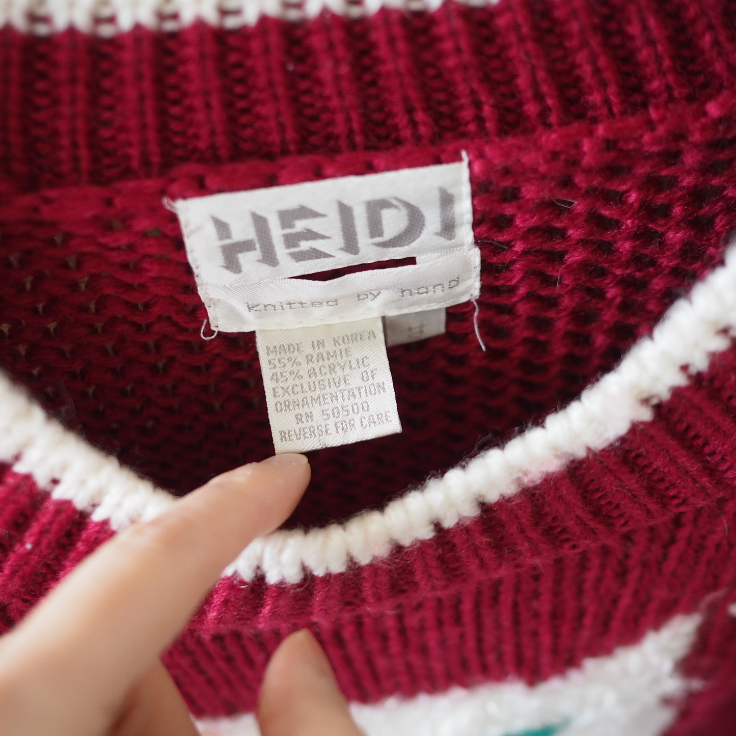 Fluffy Cat Knit Sweater / 80s-90s