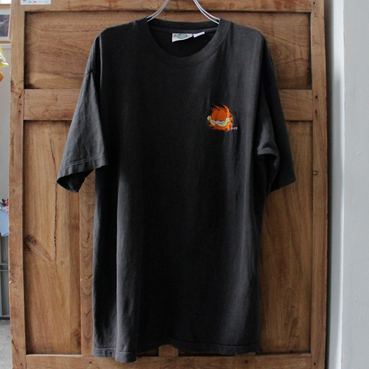 Garfield Embroidery Tee / 80-90s