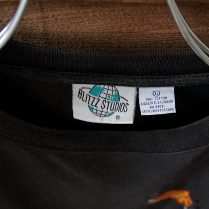 Garfield Embroidery Tee / 80-90s