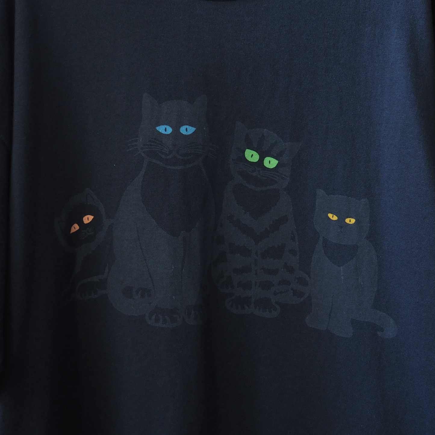 Glowing Eyes Cats Tee / 90s