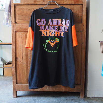 Go Ahead Make My Night Tee / 90s / Made in USA