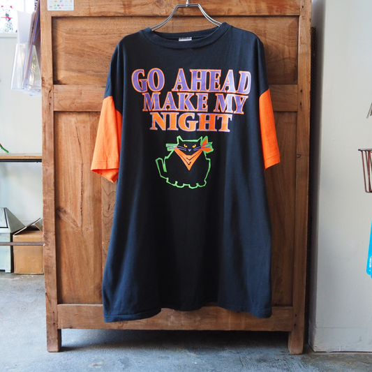 Go Ahead Make My Night Tee / 90s / Made in USA