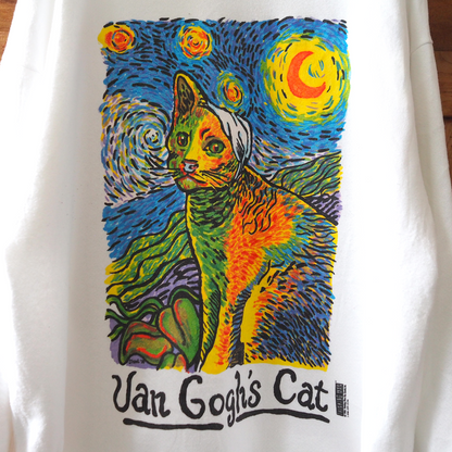 Van Gogh's Cat Sweat / 90s / Made in USA